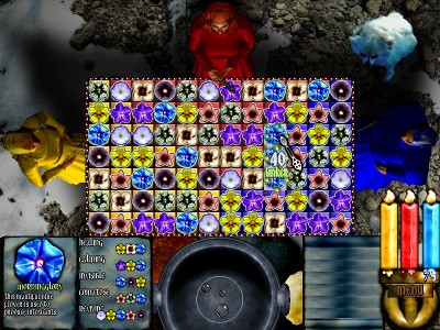 Active gameplay — matching puzzle in progress
